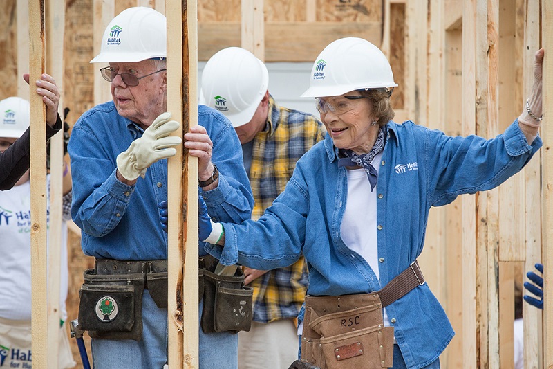 Mr and Mrs Carter at Carter Work Project in Memphis